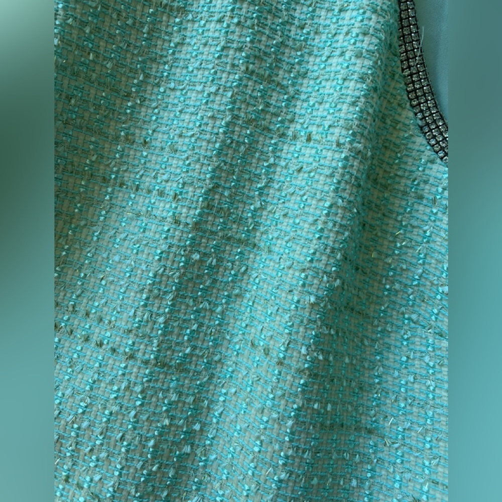 Self Portrait MINT BOUCLE MINI DRESS - Picture 3 of 3